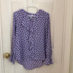 Purple Polka Dot Blouse